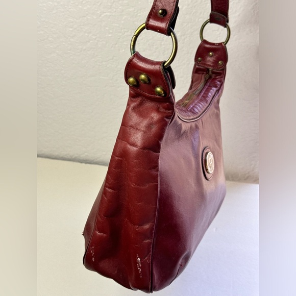 Etienne Aigner Handbag / Vintage Leather Shoulder Bag/ Leather Top Handle - Picture 8 of 11